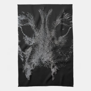 Wolf Pup Towel Wild Husky Dog Tea Towel