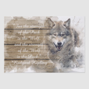Wolf Quote Tissue Paper