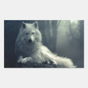 Wolf Rectangular Sticker