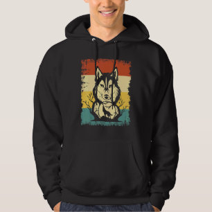 Wolf Retro Style Hoodie
