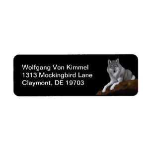 Wolf Return Address Label