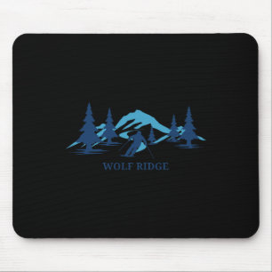 Wolf Ridge North Carolina Ski Resort Skiing Skier  Mouse Pad