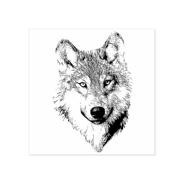 Wolf Rubber Stamp (Imprint)