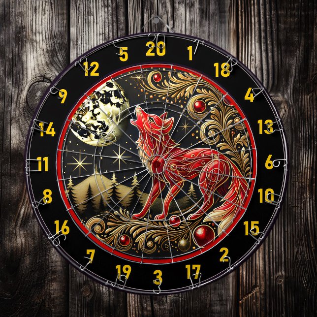 Wolf’s Strength Inspires Focus And Victory Dartboard (Creator Uploaded)