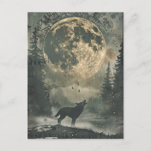 Wolf Samhain Halloween Greeting Card