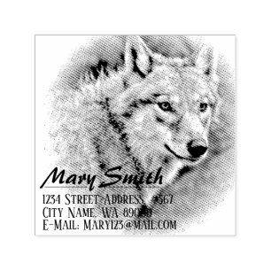 Wolf Self-inking Stamp