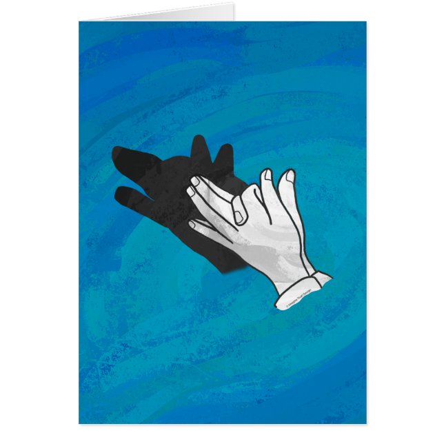 Wolf Shadow on Blue (Front)