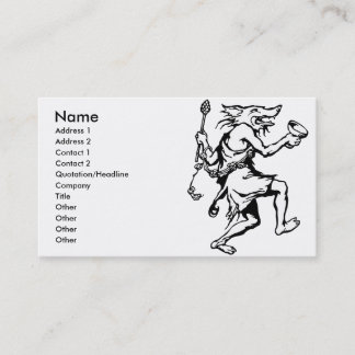 Wolf Shaman Business Card