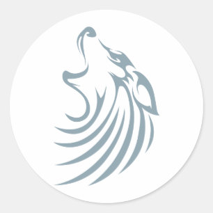 Wolf Shirts   Cool Custom Wolf Shirts Logo Classic Round Sticker