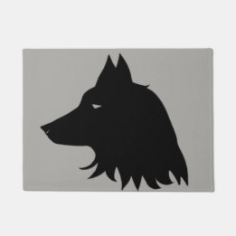 Wolf Silhouette Doormat