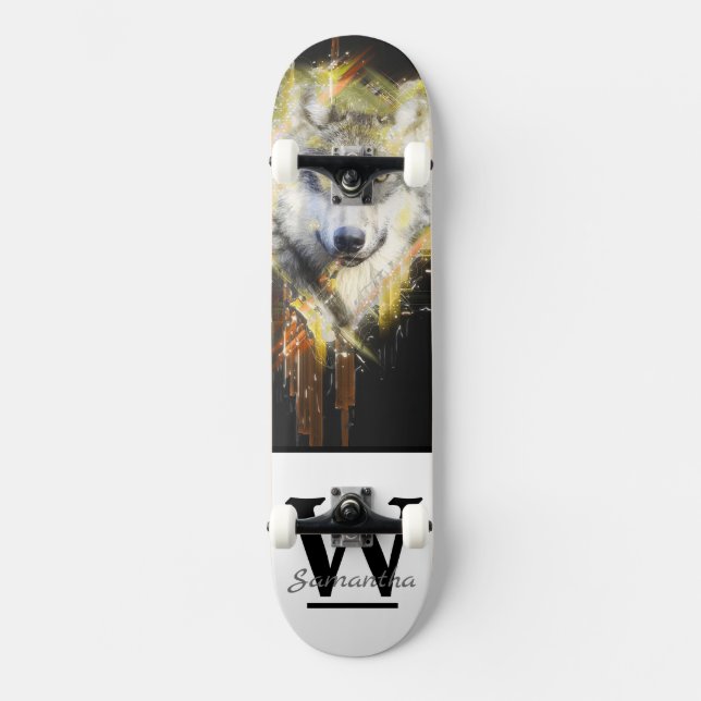 Wolf Skateboard (Front)