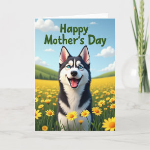 Wolf Smile Mothers Day Card