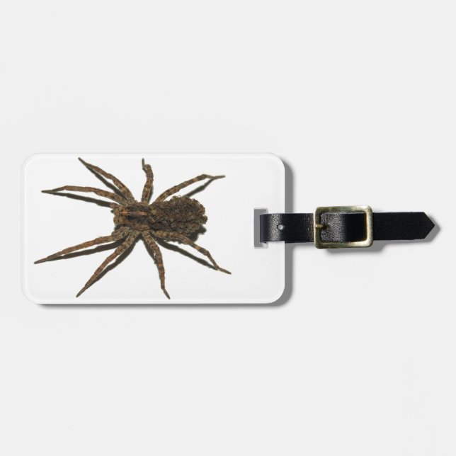 Wolf Spider Luggage Tag (Front Horizontal)