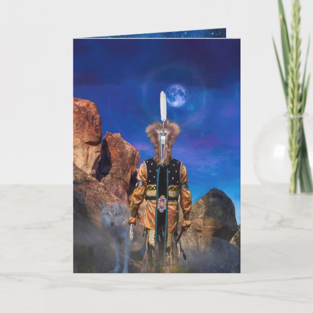 Wolf Spirit  WHEN ROCKS COULD TALK Card (Front)