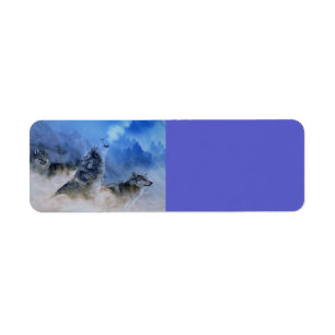 Wolf Spirits Return Address Label