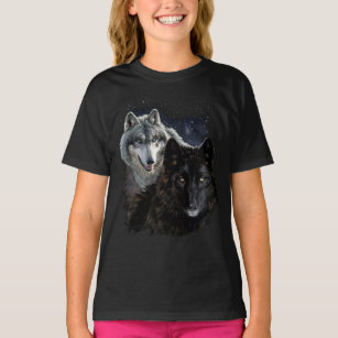 Wolf Star Wolves Wild Moon Stars Loyal Gray Wolf T-Shirt