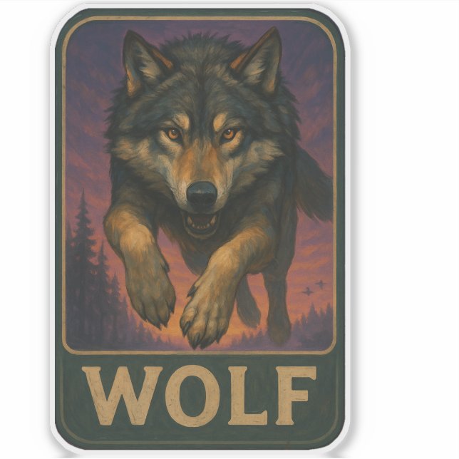 Wolf Sticker (Front)