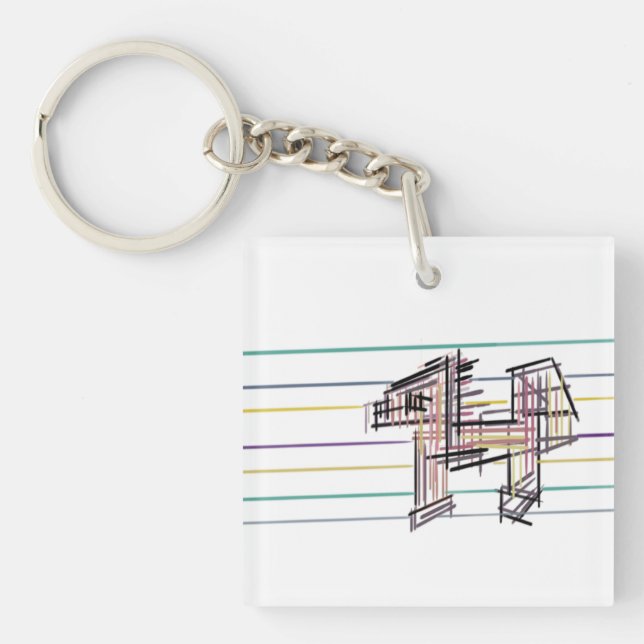 Wolf summer joy  key ring (Front)