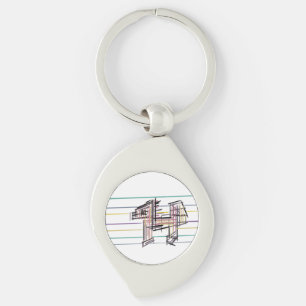 Wolf summer joy  key ring