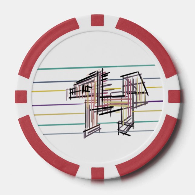 Wolf summer joy  poker chips (Front)