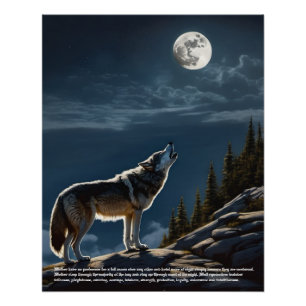 Wolf Symbolism Poster