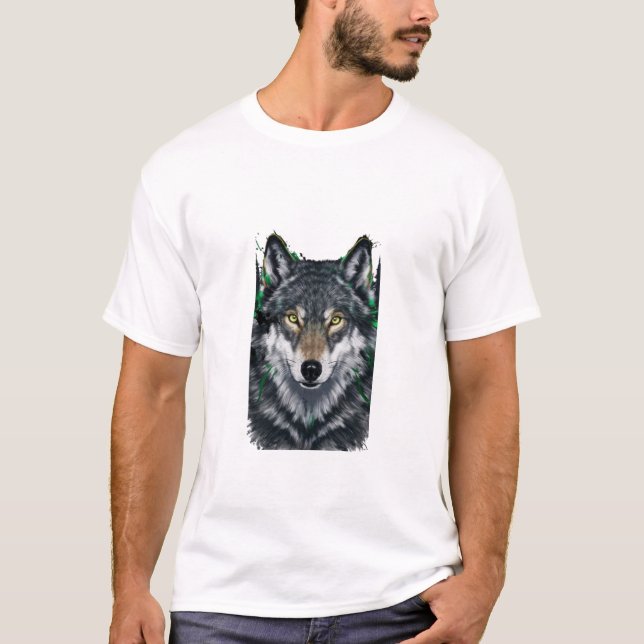 wolf T-shirt design  (Front)