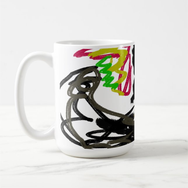 Wolf Tattoo Autumn Coffee Mug (Left)