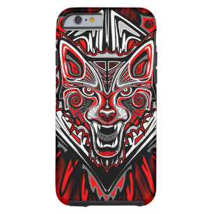 Wolf Tattoo Style Haida Art iPhone 6/6s, Tough Tough iPhone 6 Case