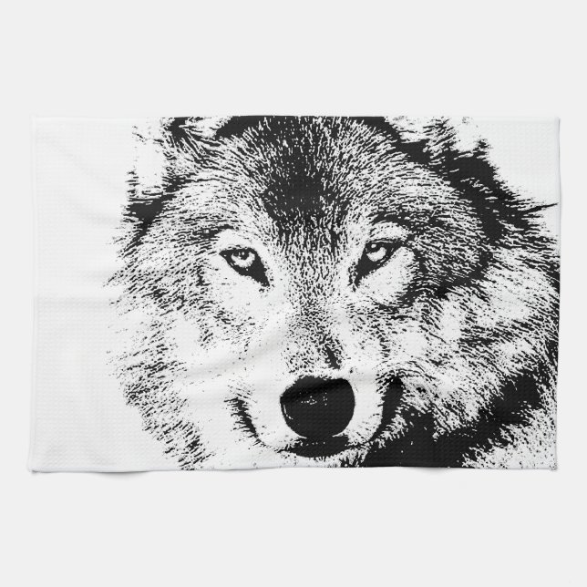 Wolf Tea Towel (Horizontal)