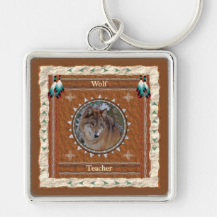 Wolf Teacher Energy Key Ring