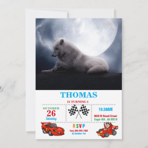 Wolf the King of Wilderness Invitation