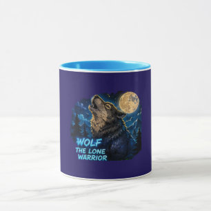 Wolf The Lone Warrior Mug