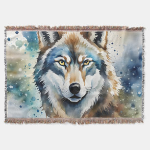 Wolf Throw Blanket