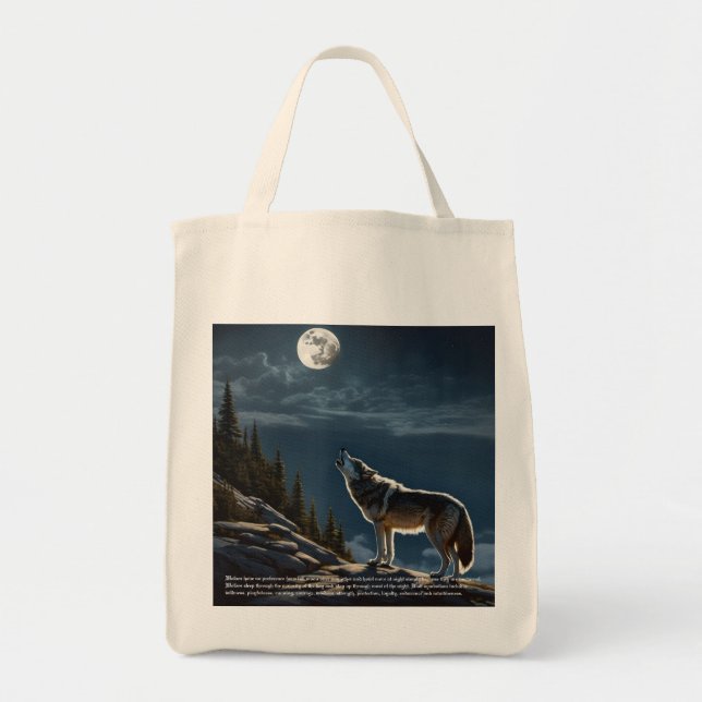 Wolf  tote bag (Front)