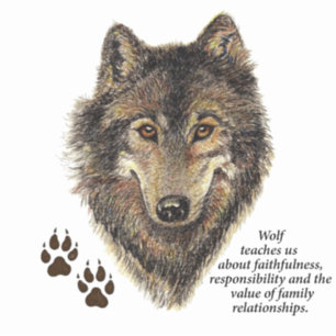 Wolf Totem, Animal Guide Inspirational Symbol