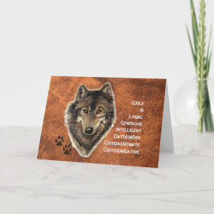Wolf Totem, Animal Guide Inspirational Symbol Card