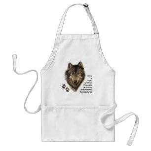 Wolf Totem, Animal Guide Symbol Standard Apron
