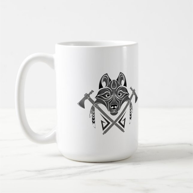 wolf totem coffee mug (Left)