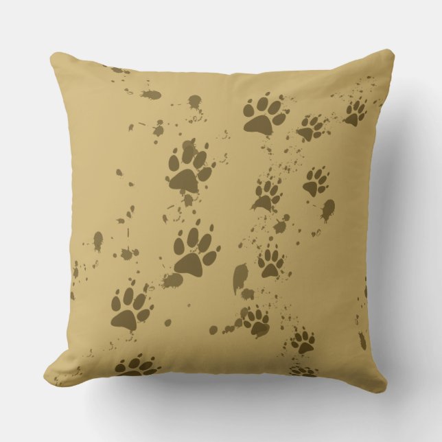 Wolf Tracks Cushion (Front)