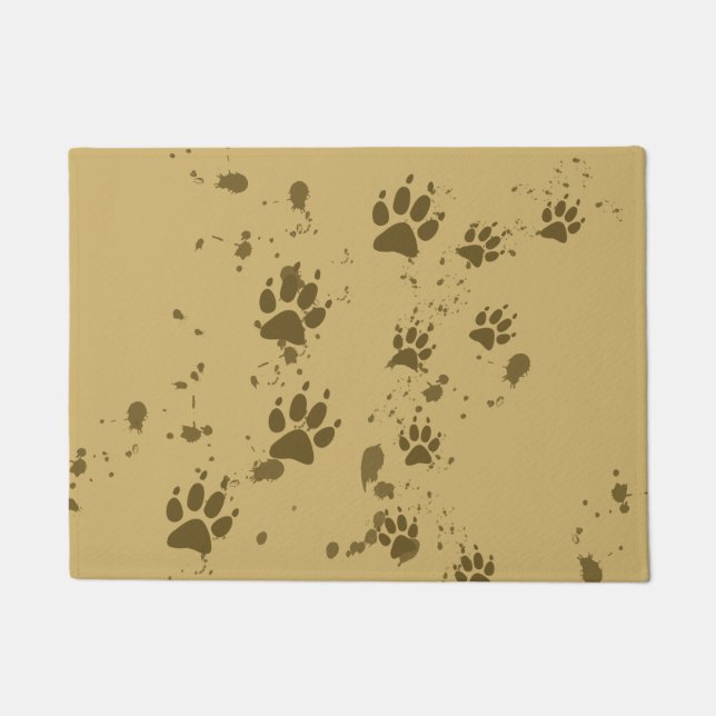 Wolf Tracks Doormat (Front)