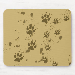 Wolf Tracks Mouse Pad