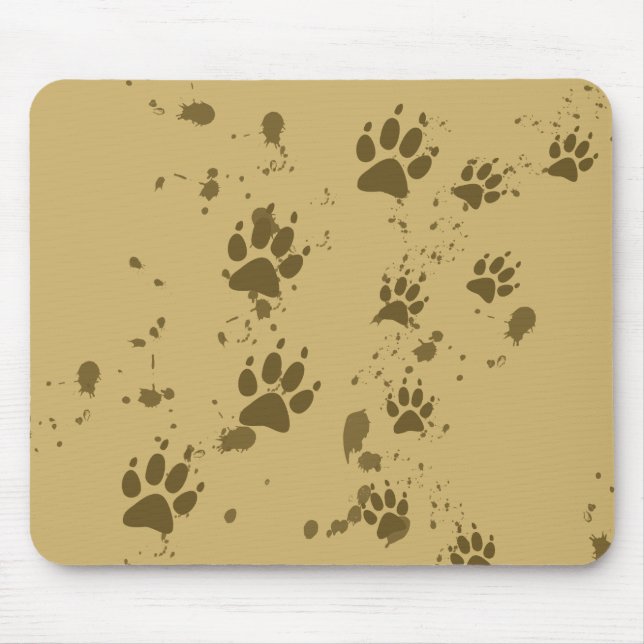 Wolf Tracks Mouse Pad (Front)