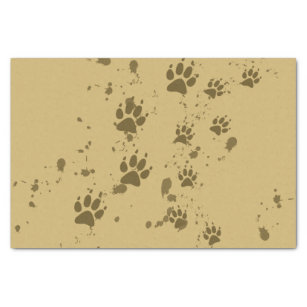 Wolf Tracks Tissue Paper