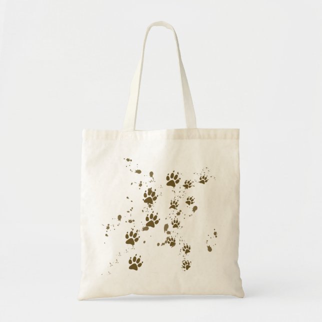 Wolf Tracks Tote Bag (Front)