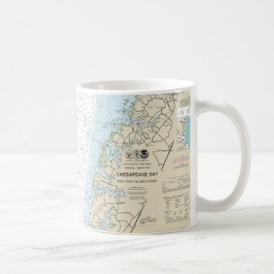 Wolf Trap to Smith Point Nautical Chart Coffee Mug