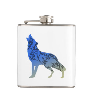 Wolf Tree Hip Flask