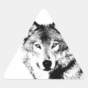Wolf Triangle Sticker