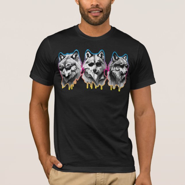 wolf trio T-Shirt (Front)