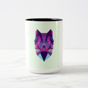 Wolf Two-Tone Coffee Mug