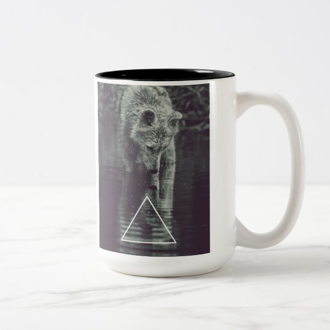 wolf Two-Tone coffee mug (Right)